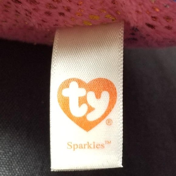 2014 TY BEANIE BOOS LARGE SPARKLES PLUSH DOLPHIN - Picture 8 of 11